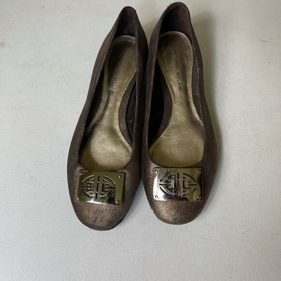 Antonio Melani  copper metallic women’s flats SZ8M - Picture 2 of 9